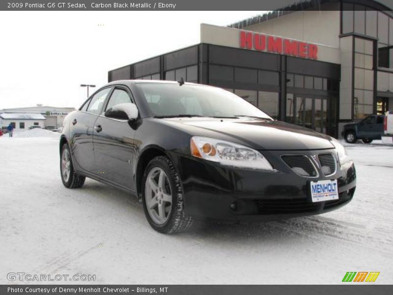 Carbon Black Metallic / Ebony 2009 Pontiac G6 GT Sedan