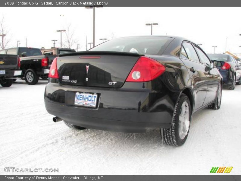 Carbon Black Metallic / Ebony 2009 Pontiac G6 GT Sedan
