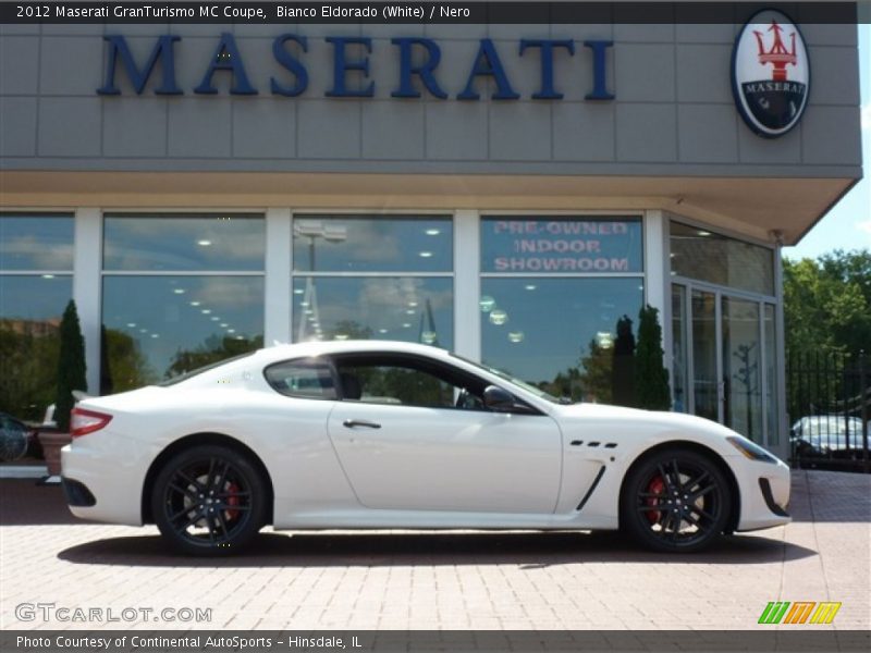 Bianco Eldorado (White) / Nero 2012 Maserati GranTurismo MC Coupe