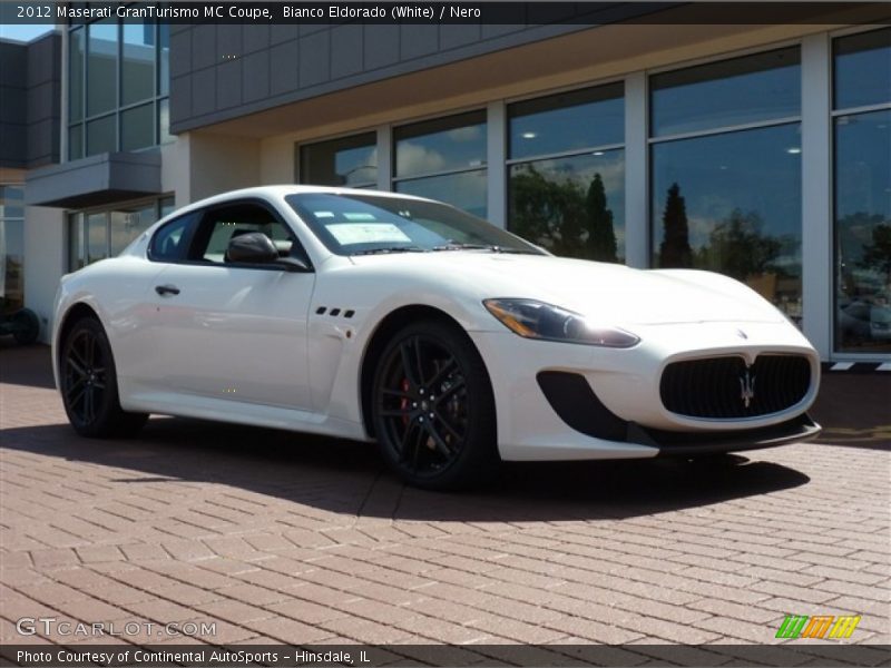 Bianco Eldorado (White) / Nero 2012 Maserati GranTurismo MC Coupe