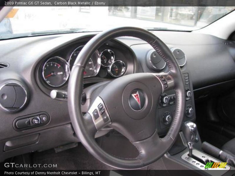 Carbon Black Metallic / Ebony 2009 Pontiac G6 GT Sedan
