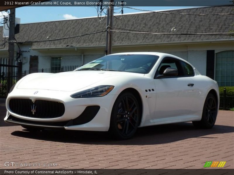 Bianco Eldorado (White) / Nero 2012 Maserati GranTurismo MC Coupe