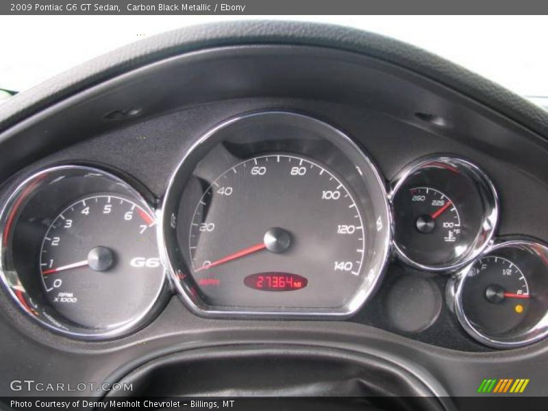 Carbon Black Metallic / Ebony 2009 Pontiac G6 GT Sedan