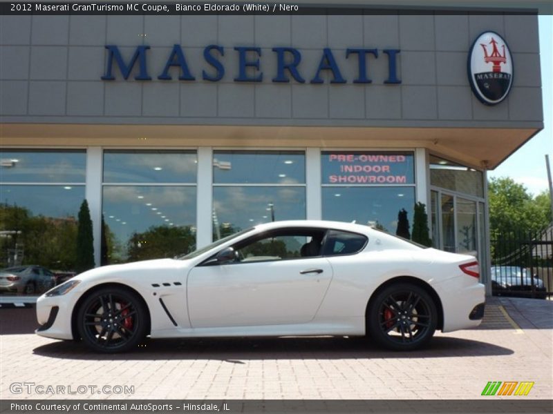 Bianco Eldorado (White) / Nero 2012 Maserati GranTurismo MC Coupe
