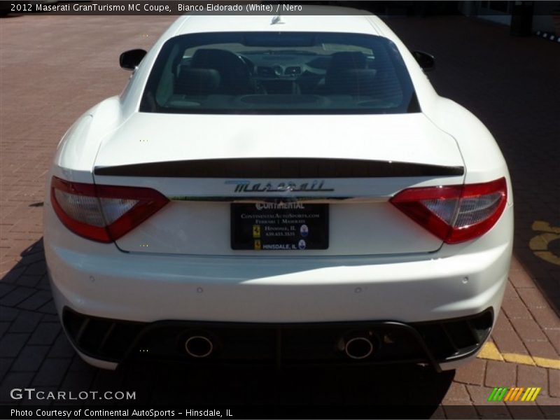 Bianco Eldorado (White) / Nero 2012 Maserati GranTurismo MC Coupe