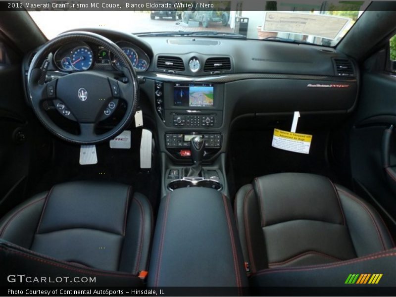 Bianco Eldorado (White) / Nero 2012 Maserati GranTurismo MC Coupe