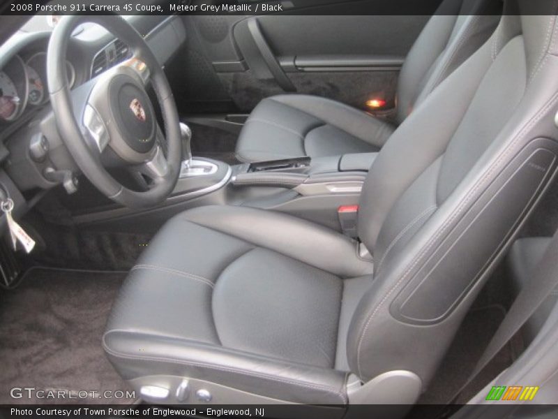 Meteor Grey Metallic / Black 2008 Porsche 911 Carrera 4S Coupe