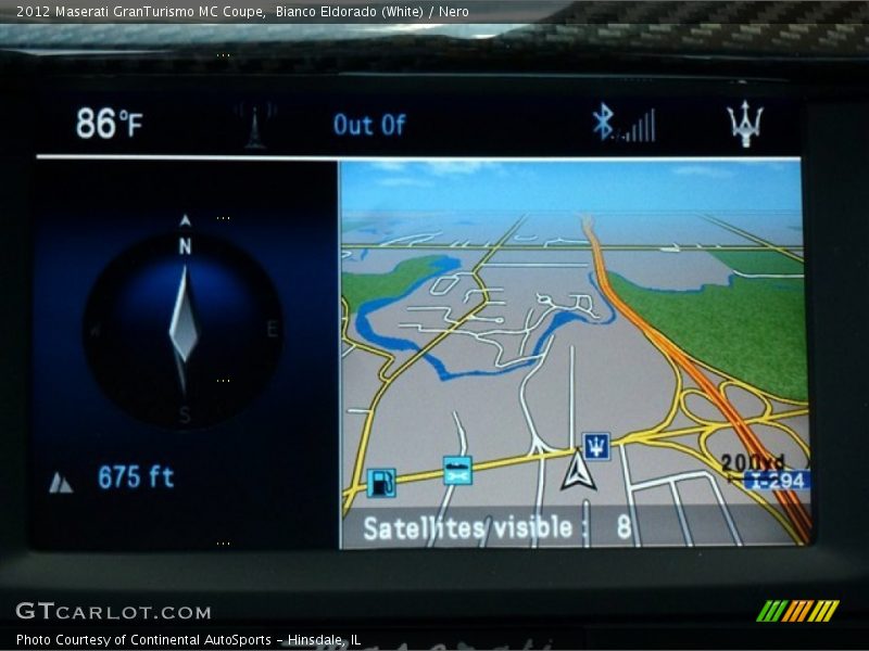 Bianco Eldorado (White) / Nero 2012 Maserati GranTurismo MC Coupe