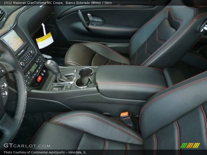 Bianco Eldorado (White) / Nero 2012 Maserati GranTurismo MC Coupe