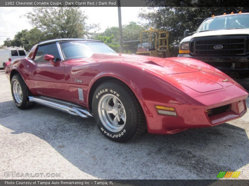 Dark Claret Red / Dark Red 1982 Chevrolet Corvette Coupe