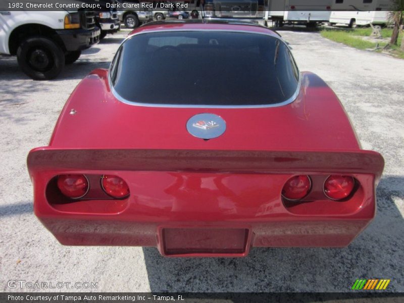 Dark Claret Red / Dark Red 1982 Chevrolet Corvette Coupe