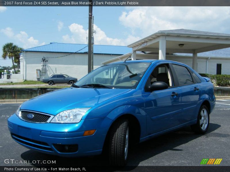 Aqua Blue Metallic / Dark Pebble/Light Pebble 2007 Ford Focus ZX4 SES Sedan