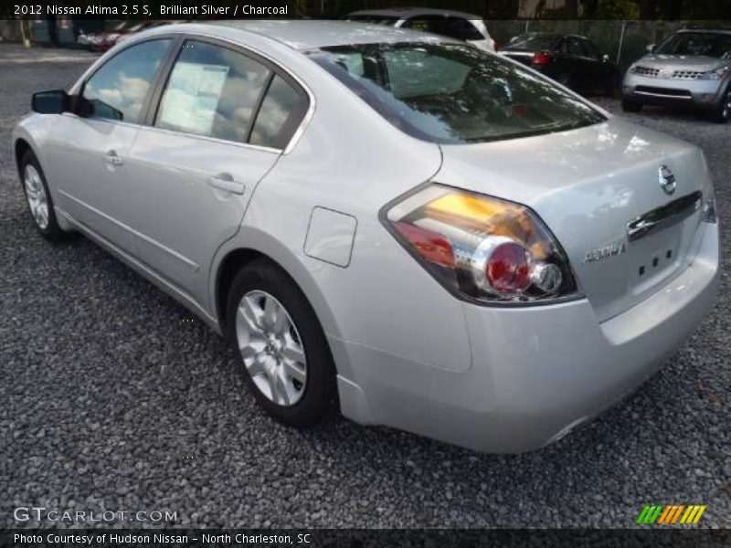 Brilliant Silver / Charcoal 2012 Nissan Altima 2.5 S