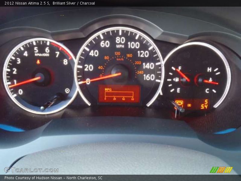 Brilliant Silver / Charcoal 2012 Nissan Altima 2.5 S