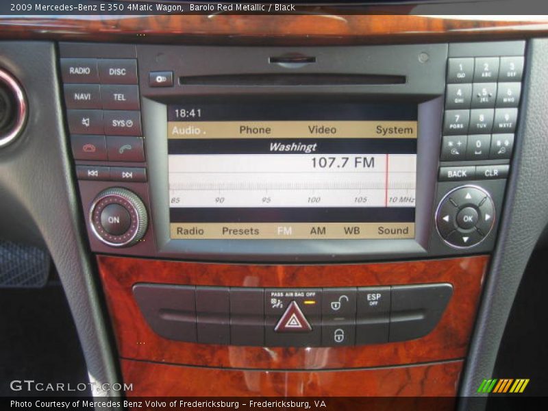 Barolo Red Metallic / Black 2009 Mercedes-Benz E 350 4Matic Wagon