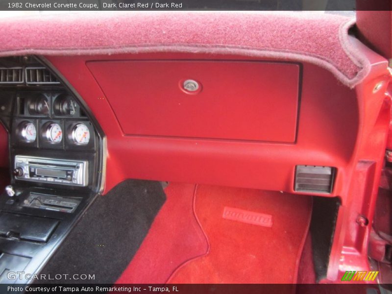 Dark Claret Red / Dark Red 1982 Chevrolet Corvette Coupe