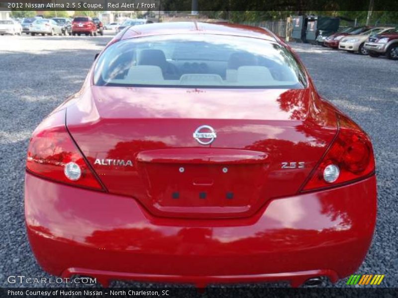 Red Alert / Frost 2012 Nissan Altima 2.5 S Coupe