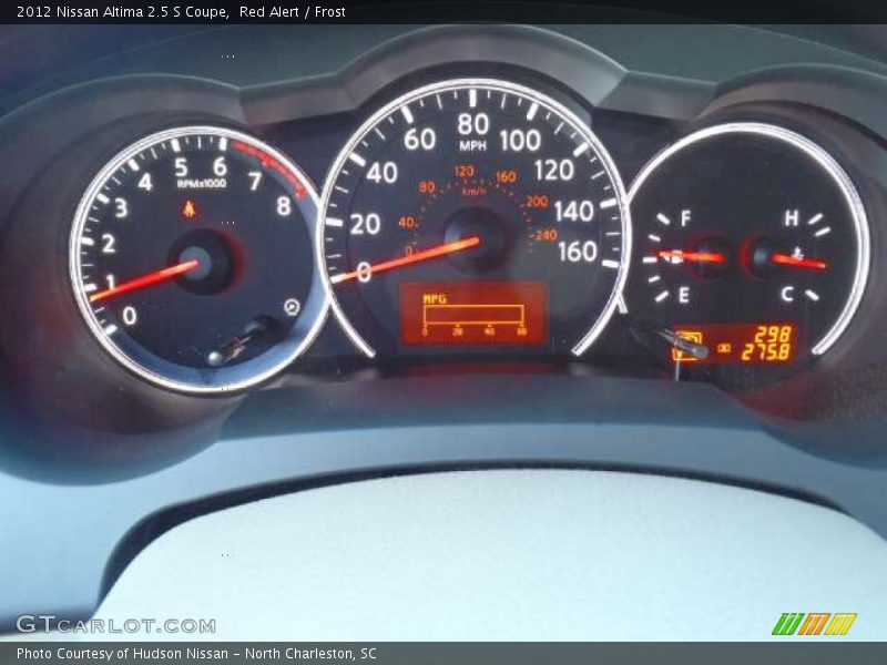 Red Alert / Frost 2012 Nissan Altima 2.5 S Coupe