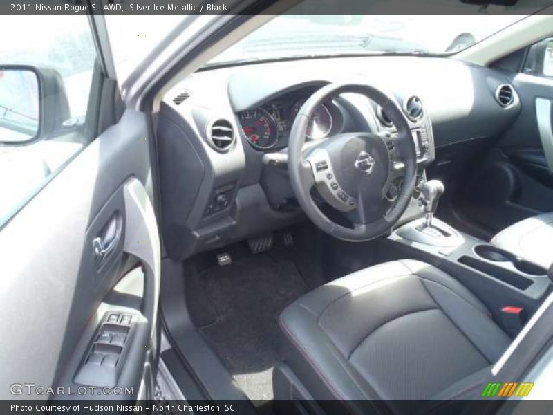 Silver Ice Metallic / Black 2011 Nissan Rogue SL AWD