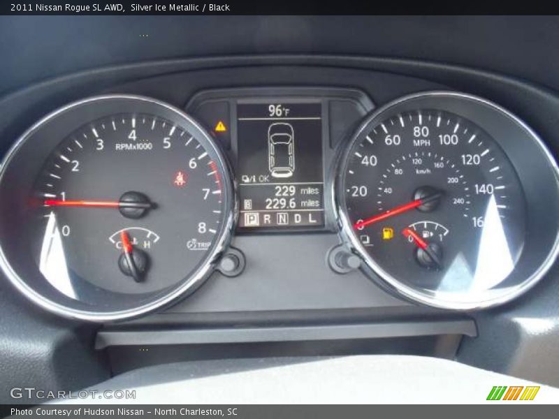 Silver Ice Metallic / Black 2011 Nissan Rogue SL AWD