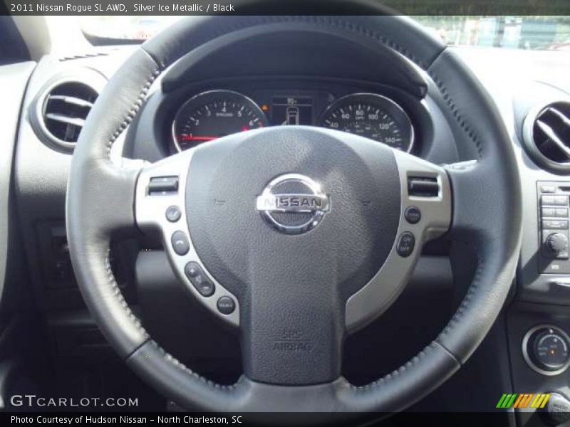 Silver Ice Metallic / Black 2011 Nissan Rogue SL AWD