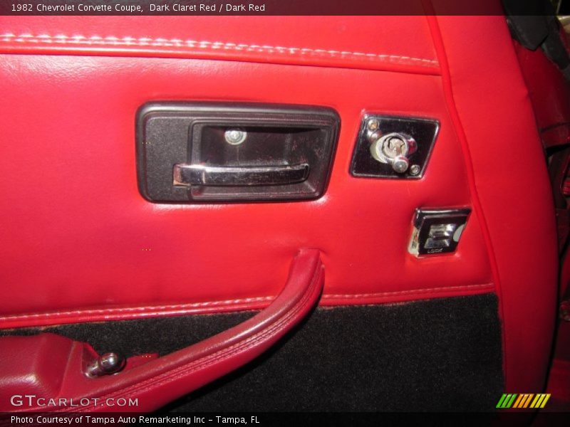 Controls of 1982 Corvette Coupe