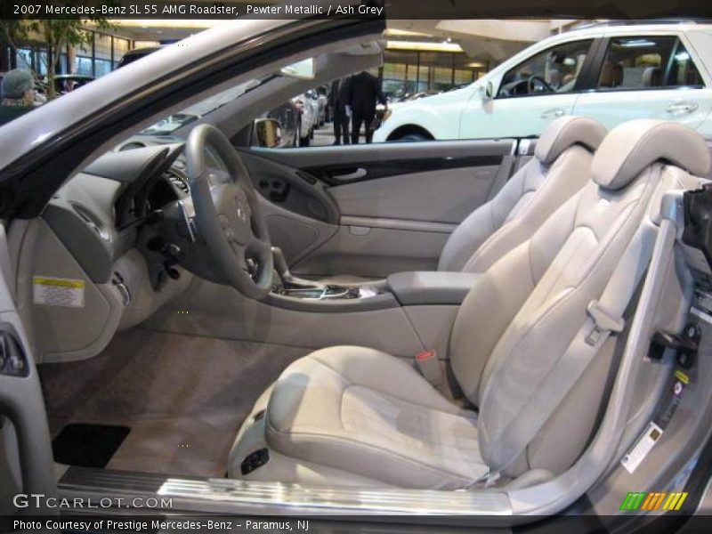 Pewter Metallic / Ash Grey 2007 Mercedes-Benz SL 55 AMG Roadster