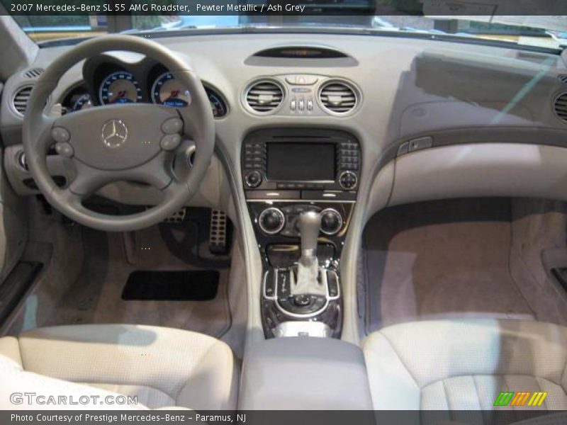 Pewter Metallic / Ash Grey 2007 Mercedes-Benz SL 55 AMG Roadster