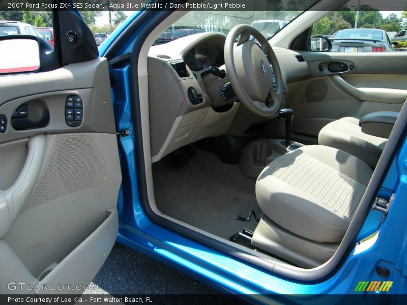 Aqua Blue Metallic / Dark Pebble/Light Pebble 2007 Ford Focus ZX4 SES Sedan