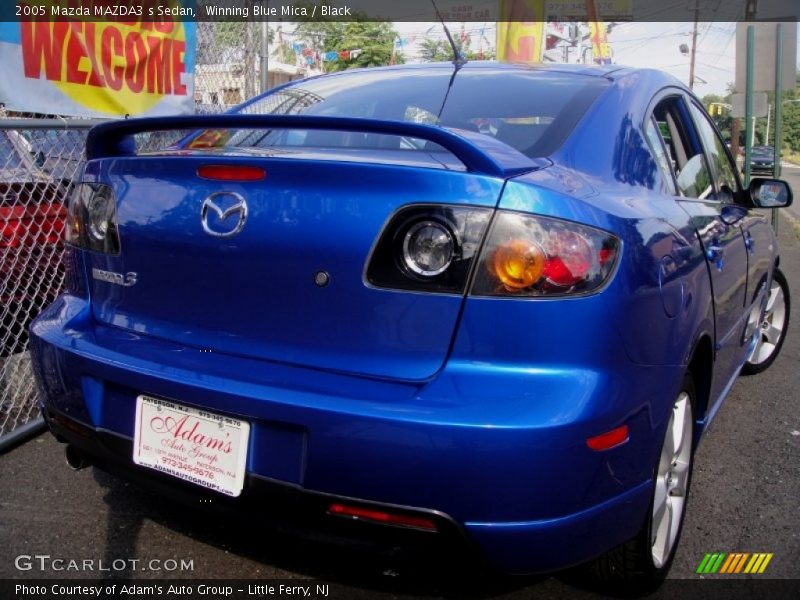 Winning Blue Mica / Black 2005 Mazda MAZDA3 s Sedan