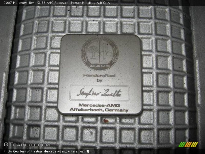 Pewter Metallic / Ash Grey 2007 Mercedes-Benz SL 55 AMG Roadster