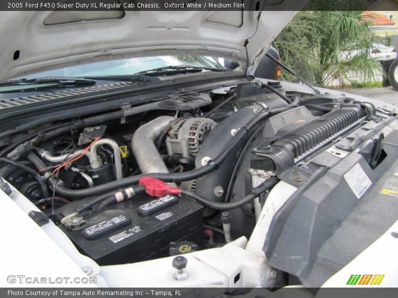 Oxford White / Medium Flint 2005 Ford F450 Super Duty XL Regular Cab Chassis