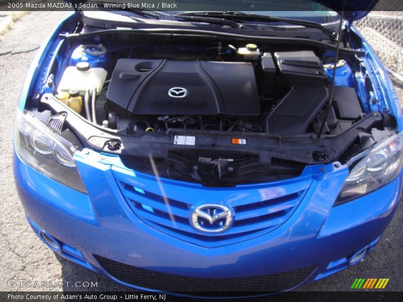 Winning Blue Mica / Black 2005 Mazda MAZDA3 s Sedan