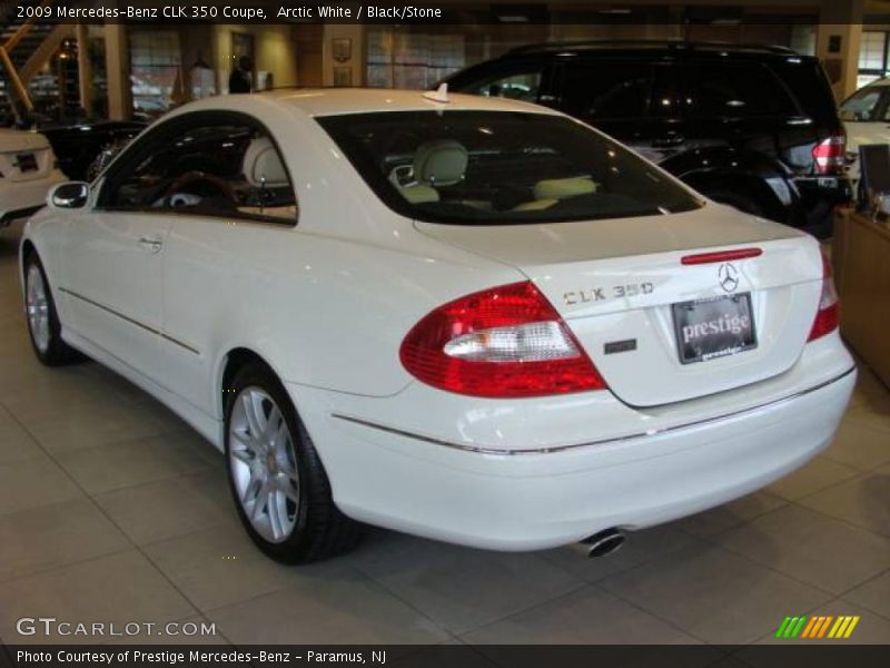 Arctic White / Black/Stone 2009 Mercedes-Benz CLK 350 Coupe