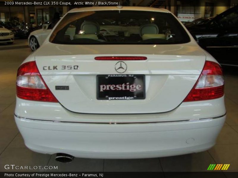 Arctic White / Black/Stone 2009 Mercedes-Benz CLK 350 Coupe