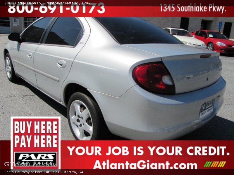 Bright Silver Metallic / Gray 2000 Dodge Neon ES