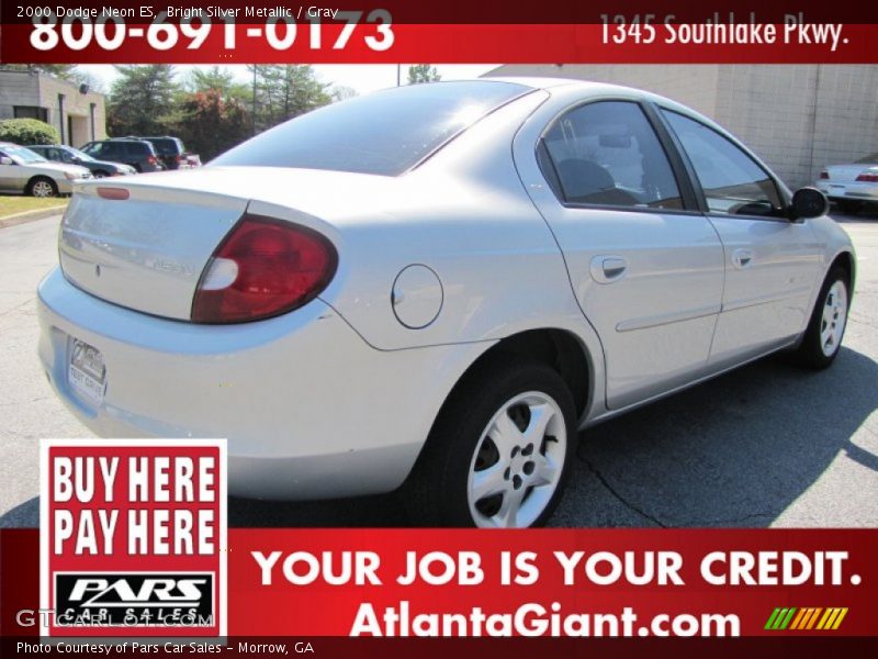 Bright Silver Metallic / Gray 2000 Dodge Neon ES