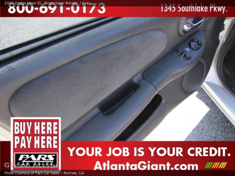 Bright Silver Metallic / Gray 2000 Dodge Neon ES