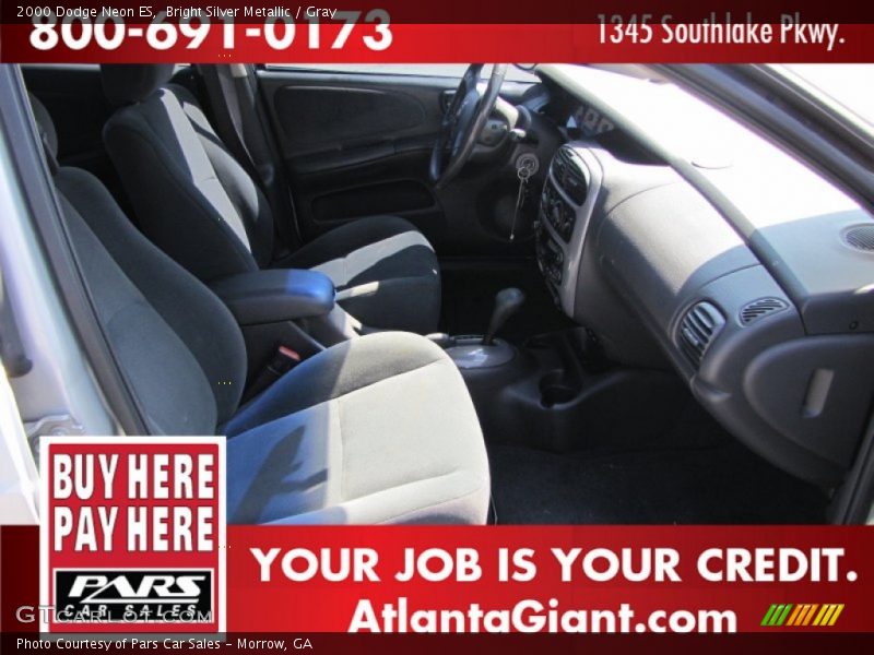 Bright Silver Metallic / Gray 2000 Dodge Neon ES