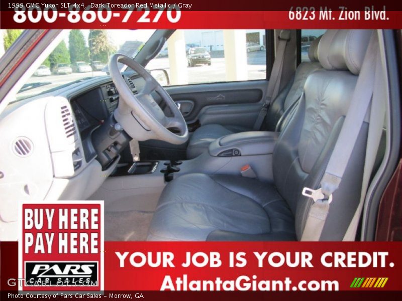 Dark Toreador Red Metallic / Gray 1999 GMC Yukon SLT 4x4