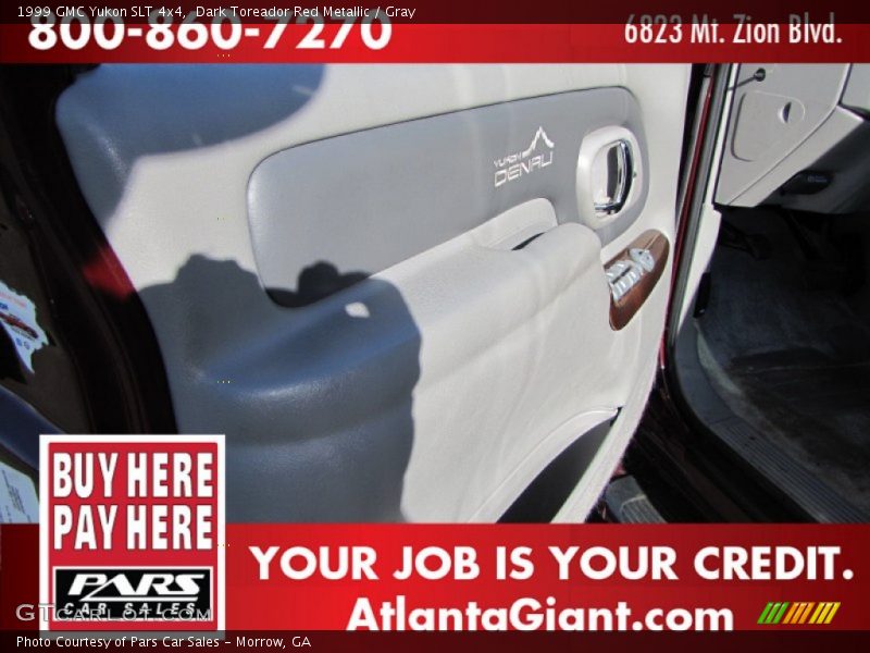 Dark Toreador Red Metallic / Gray 1999 GMC Yukon SLT 4x4