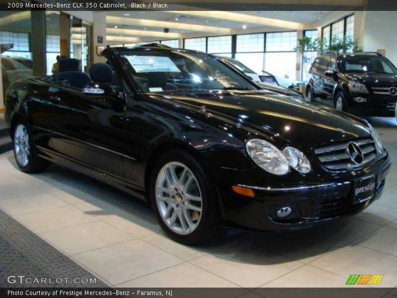 Black / Black 2009 Mercedes-Benz CLK 350 Cabriolet