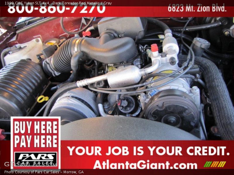 Dark Toreador Red Metallic / Gray 1999 GMC Yukon SLT 4x4