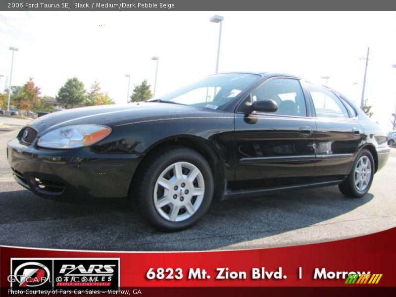 Black / Medium/Dark Pebble Beige 2006 Ford Taurus SE