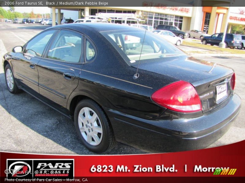 Black / Medium/Dark Pebble Beige 2006 Ford Taurus SE