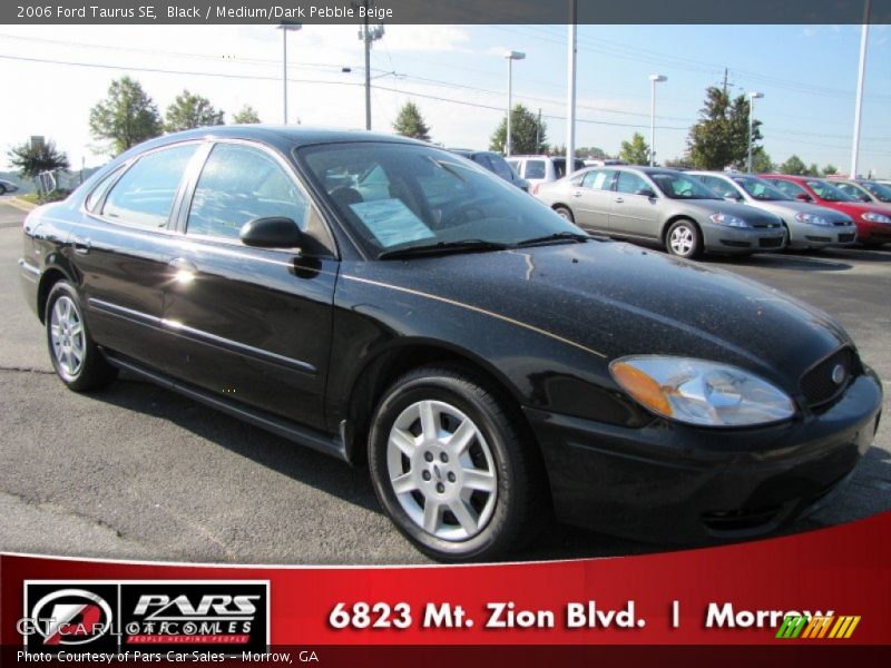 Black / Medium/Dark Pebble Beige 2006 Ford Taurus SE