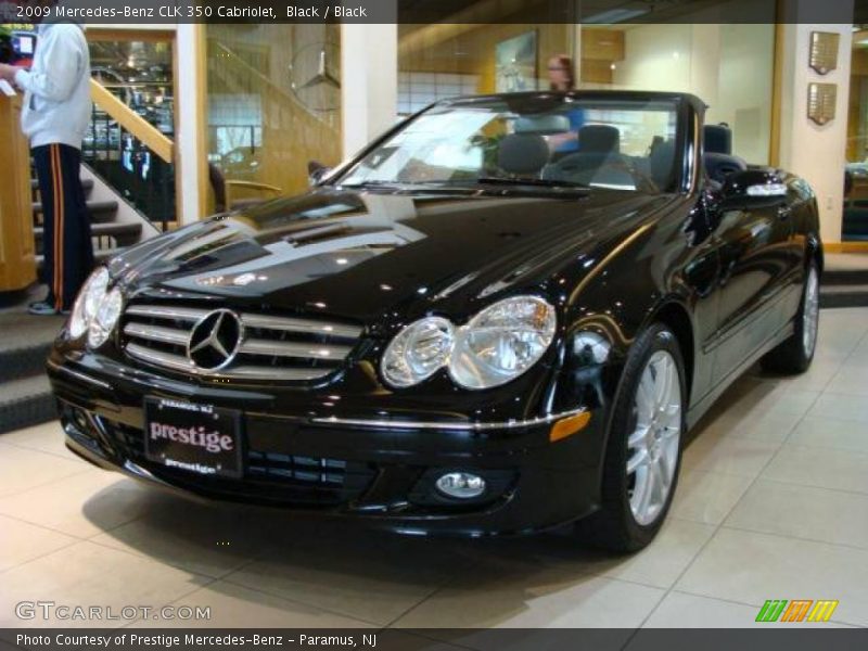 Black / Black 2009 Mercedes-Benz CLK 350 Cabriolet