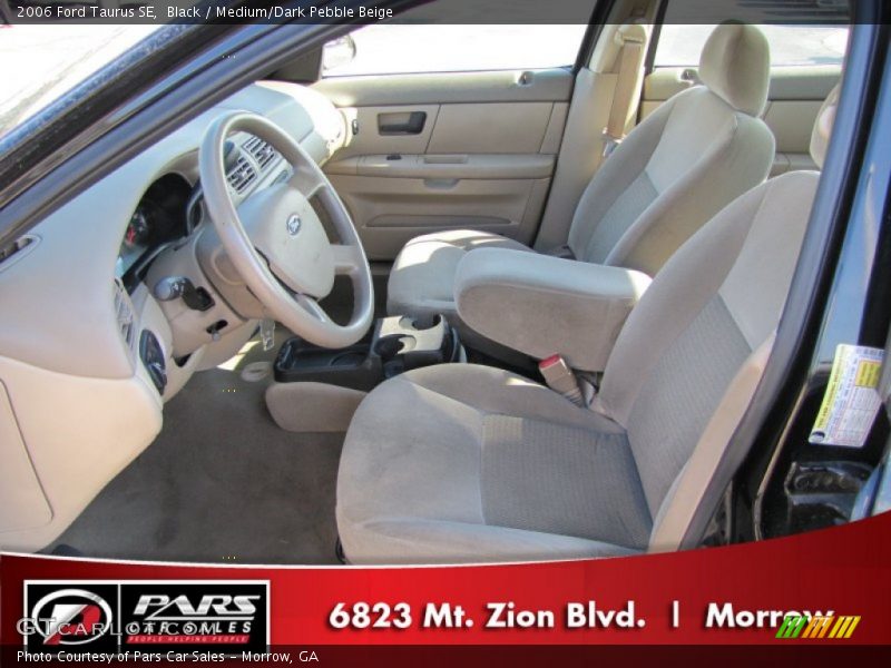 Black / Medium/Dark Pebble Beige 2006 Ford Taurus SE