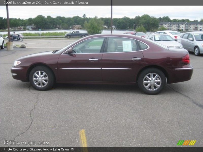 Dark Garnet Metallic / Neutral 2006 Buick LaCrosse CXL
