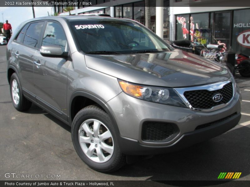 Titanium Silver / Black 2012 Kia Sorento SX V6